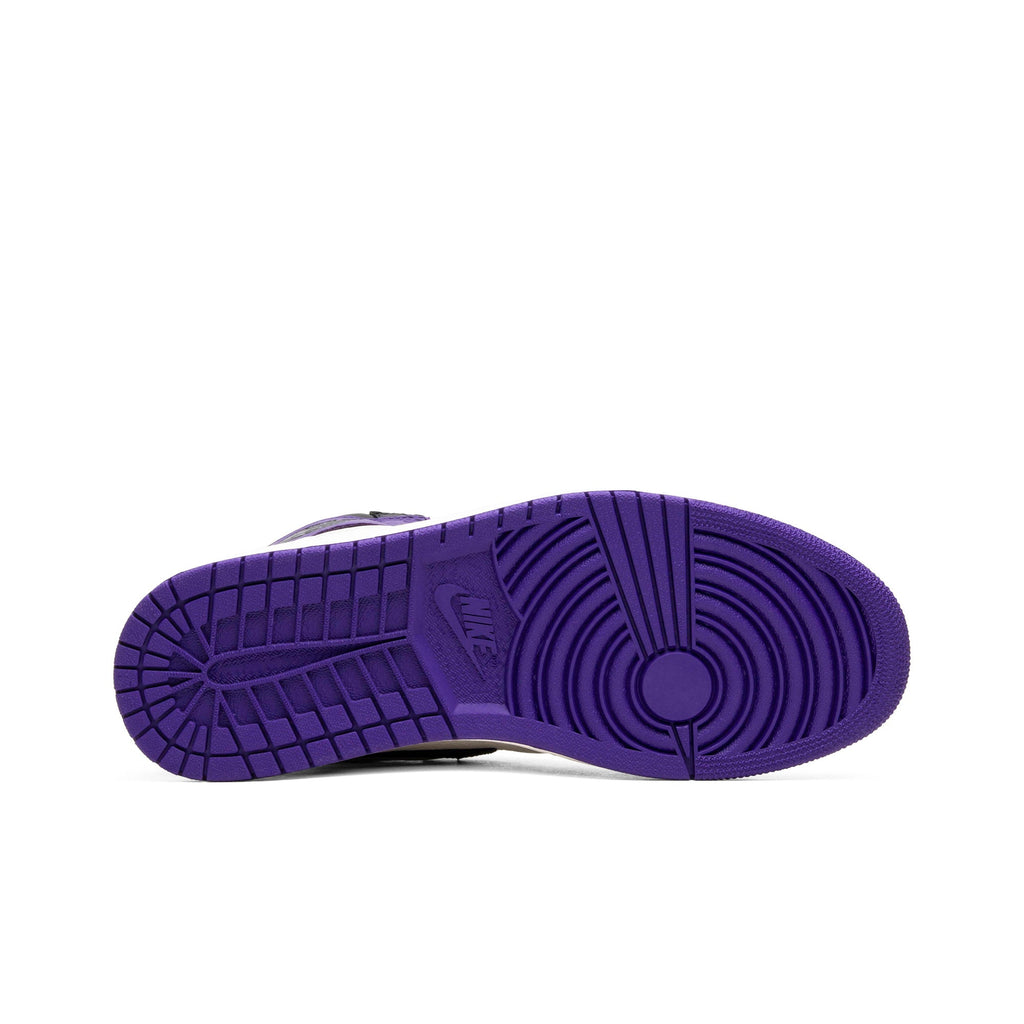 Air Jordan 1 Retro High OG Court in Purple 555088-501 - product image from the listing.