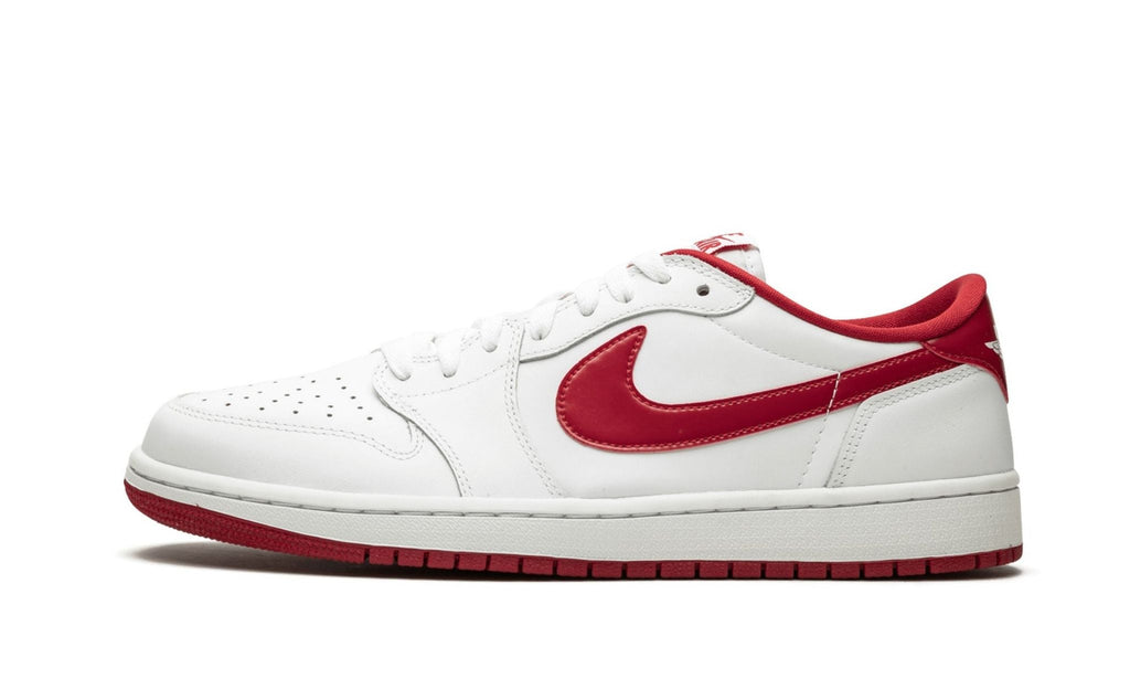 "White / Varsity Red" Air Jordan 1 Retro Low OG - product image from the listing.
