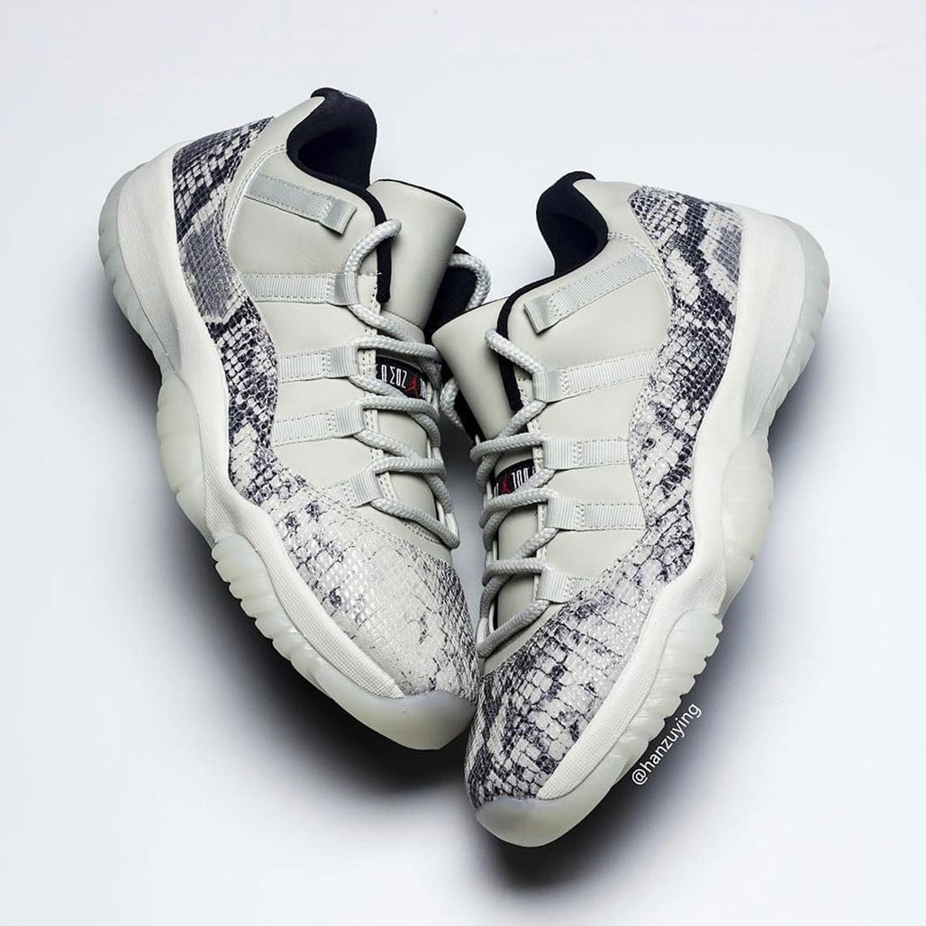 Light Bone Snakeskin - Air Jordan 11 Retro Low - product image from the listing.