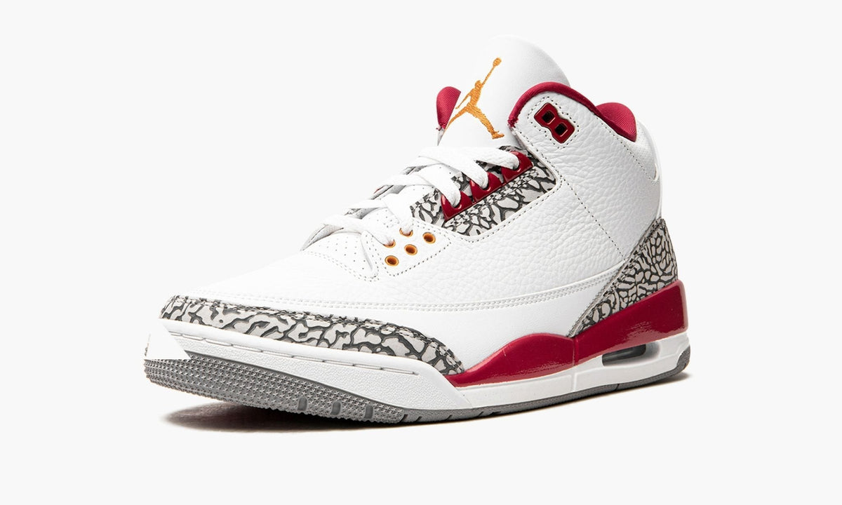 "Cardinal" Air Jordan 3 - product photo shown in the listing for this item.