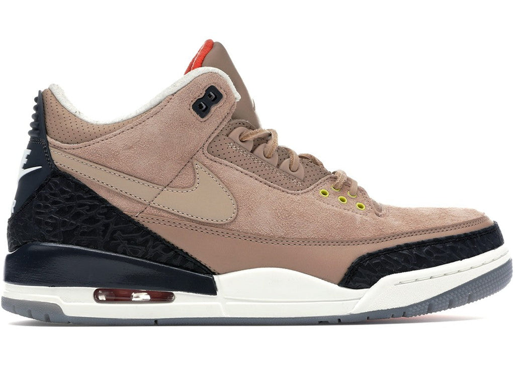 Air Jordan 3 JTH Bio in Beige Suede - product image from the listing.