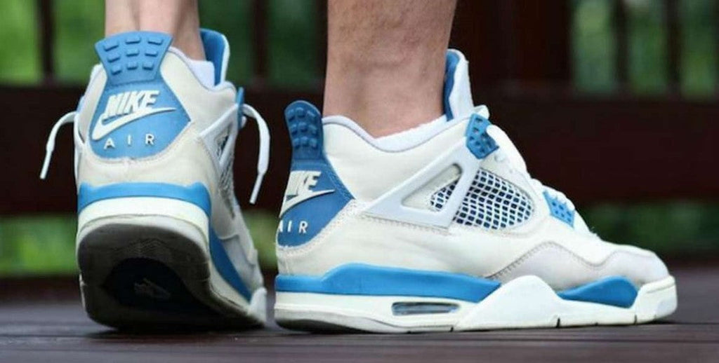 Military Blue - Air Jordan 4 Retro 2012 - product image from the listing.
