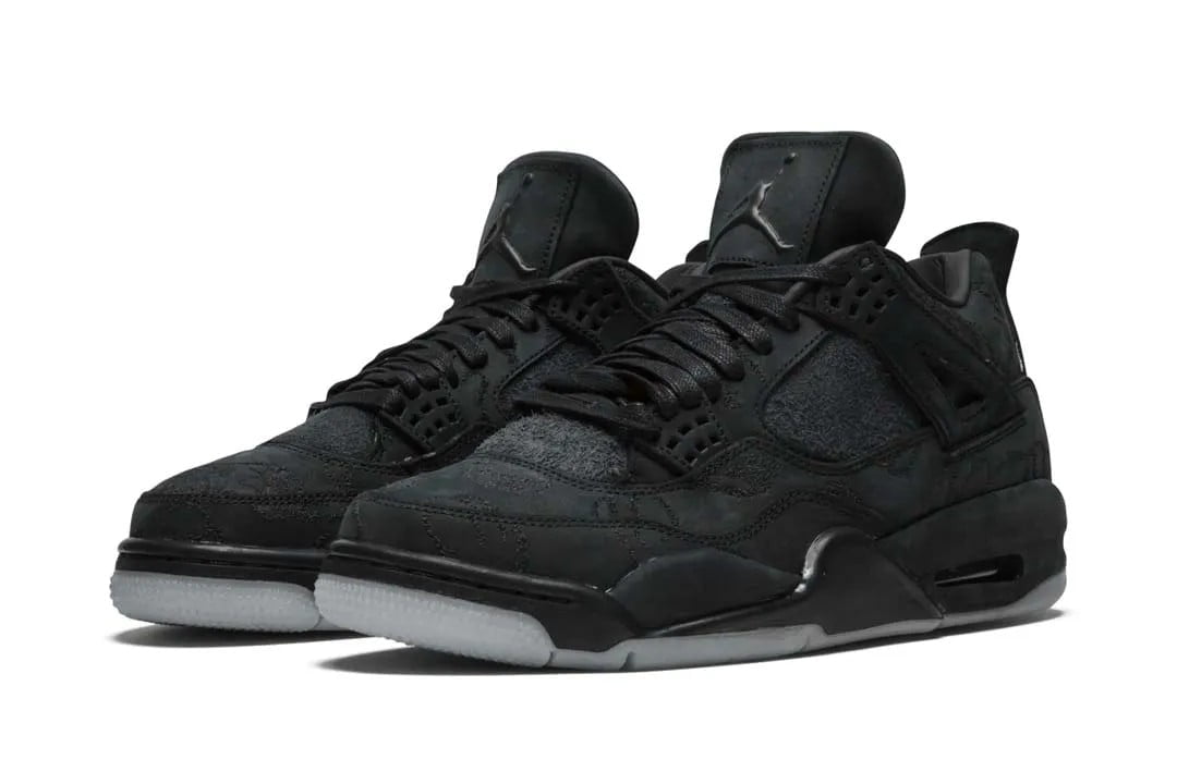 Air Jordan 4 x KAWRS in Black - product image from the listing.