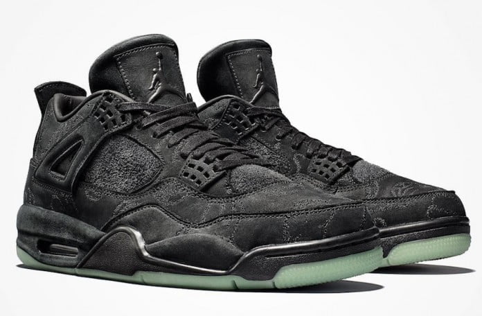 Air Jordan 4 x KAWRS in Black - product image from the listing.