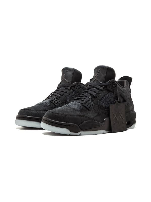 Air Jordan 4 x KAWRS in Black - product image from the listing.