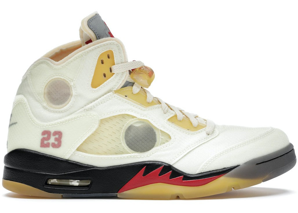 Air Jordan 5 Retro Off-White in Sail - product image from the listing.