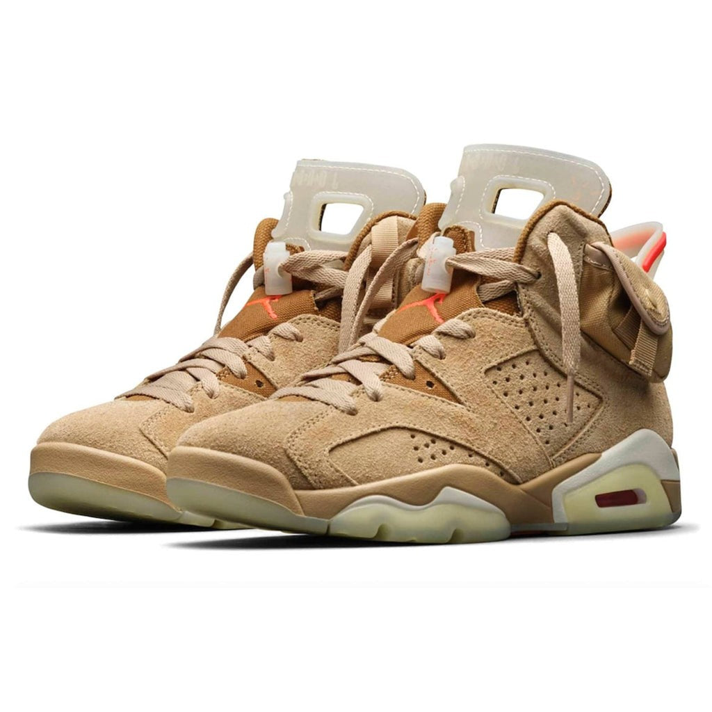 Air Jordan 6 Retro x Travis Scott British in Khaki - product image from the listing.