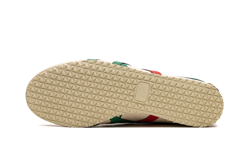 Onitsuka Tiger Mexico 66 in Birch Kale Red Gold 124785 - product image from the listing.