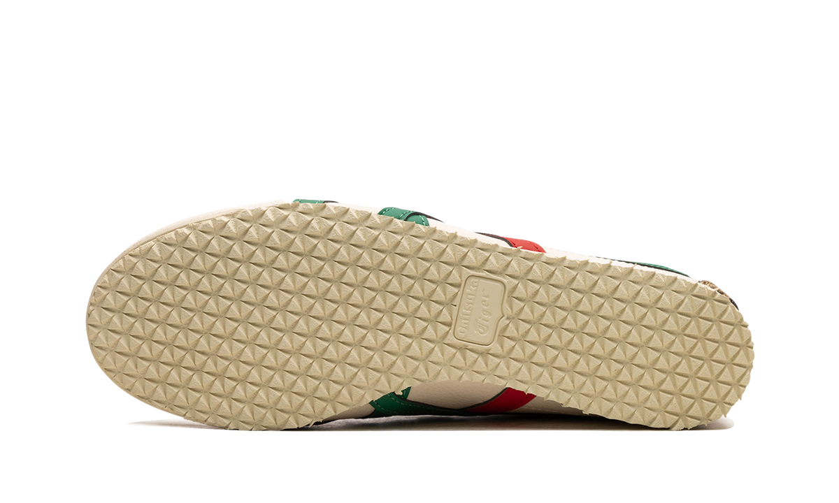 Onitsuka Tiger Mexico 66 in Birch Kale Red Gold 124785 - product image from the listing.