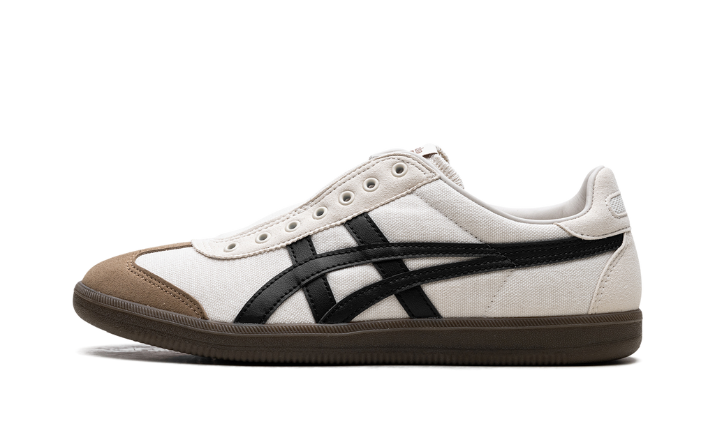 Onitsuka Tiger Tokuten Slip On in White Brown Black 132691 - product image from the listing.