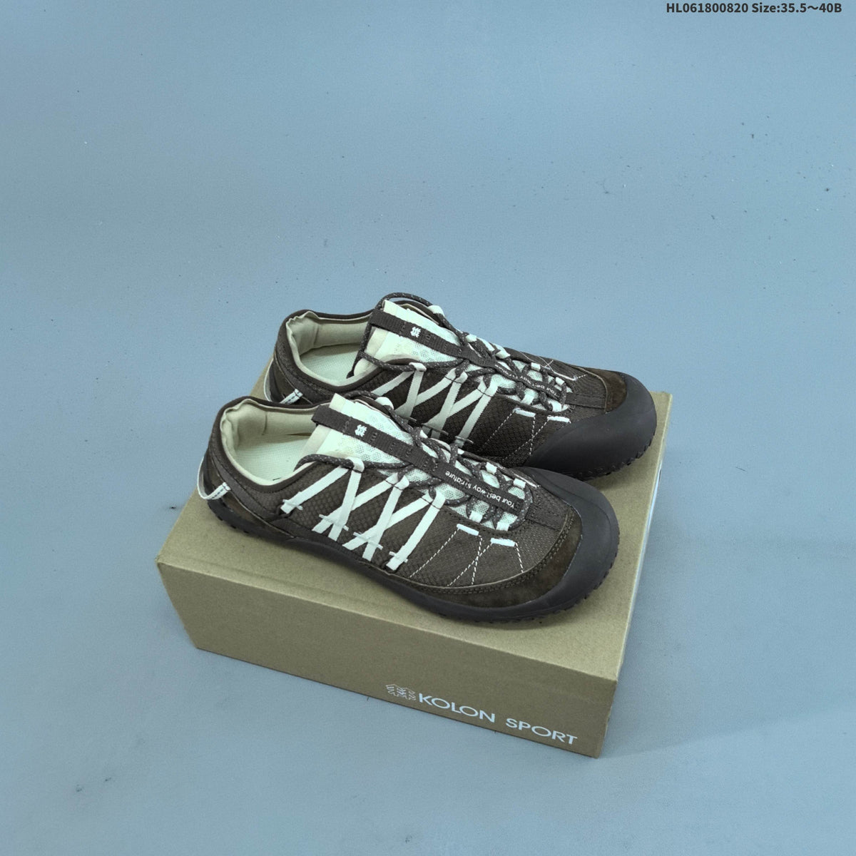 KOLON SPORT ROAMVARY Low-Profile Outdoor Shoes, in Brown - product image from the listing.
