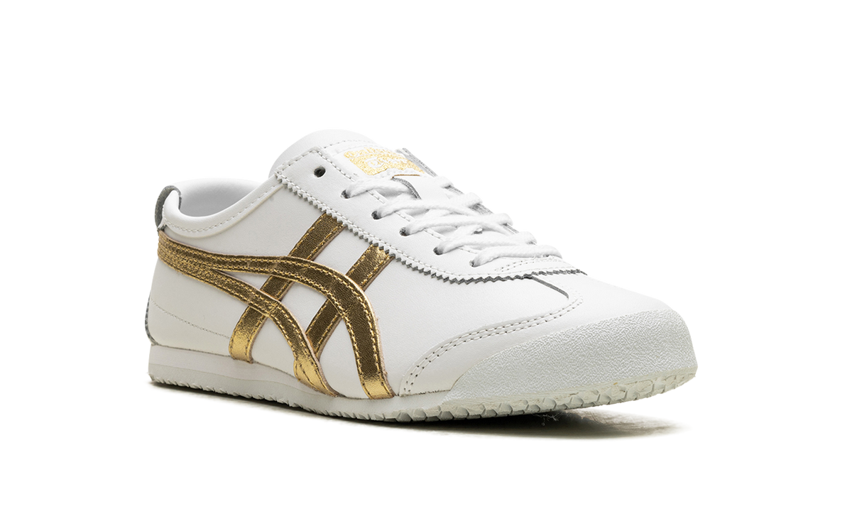 Onitsuka Tiger Mexico 66 in White Rich Gold 130657 - product image from the listing.