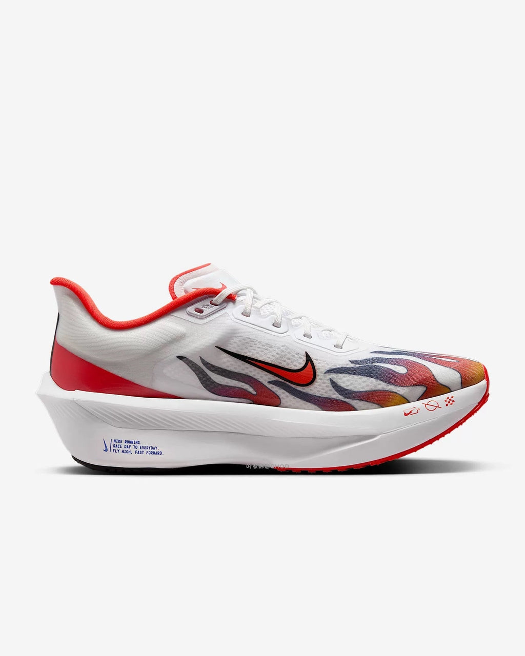 Nike Zoom Fly 6 Running Shoes in White Red HQ3498-100 - product image from the listing.