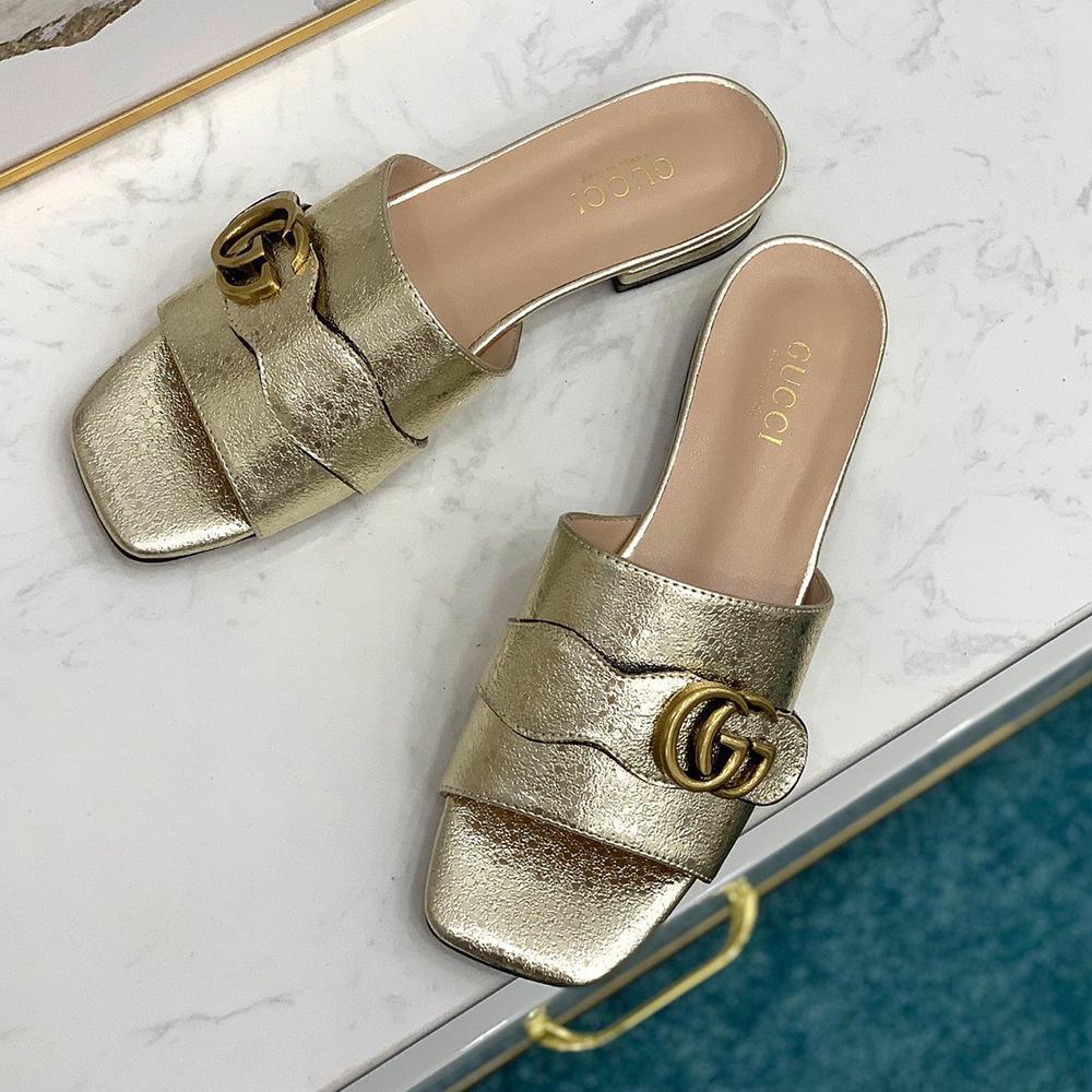 Sandals by Gucci - product photo shown in the listing for this item.