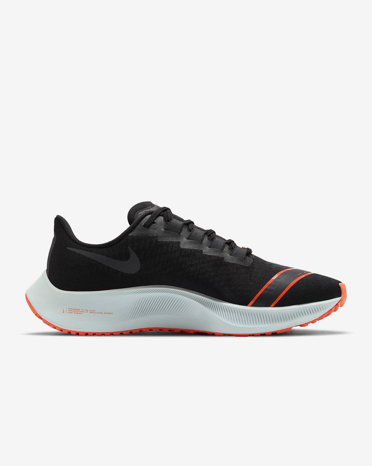 Nike Air Zoom Pegasus 37 Fast City Running Shoes in Black - product image from the listing.