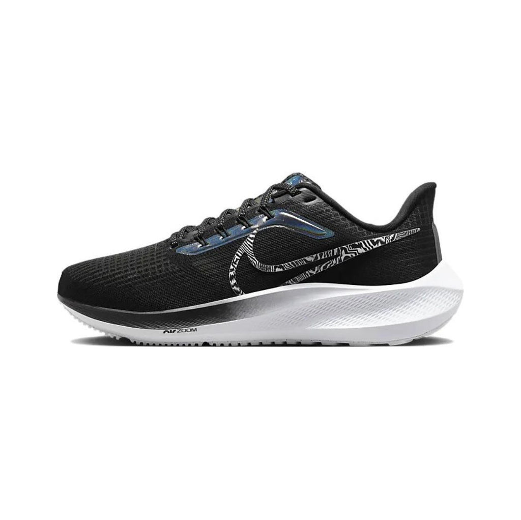 Nike Air Zoom Pegasus 39 Running Shoes in Black Silver DR9619-001 - product image from the listing.