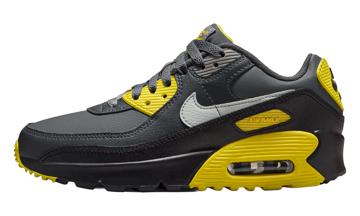 "Lightning Smoke Grey Anthracite Light Silver" Air Max 90 LTR GS CD6864 702 - product image from the listing.