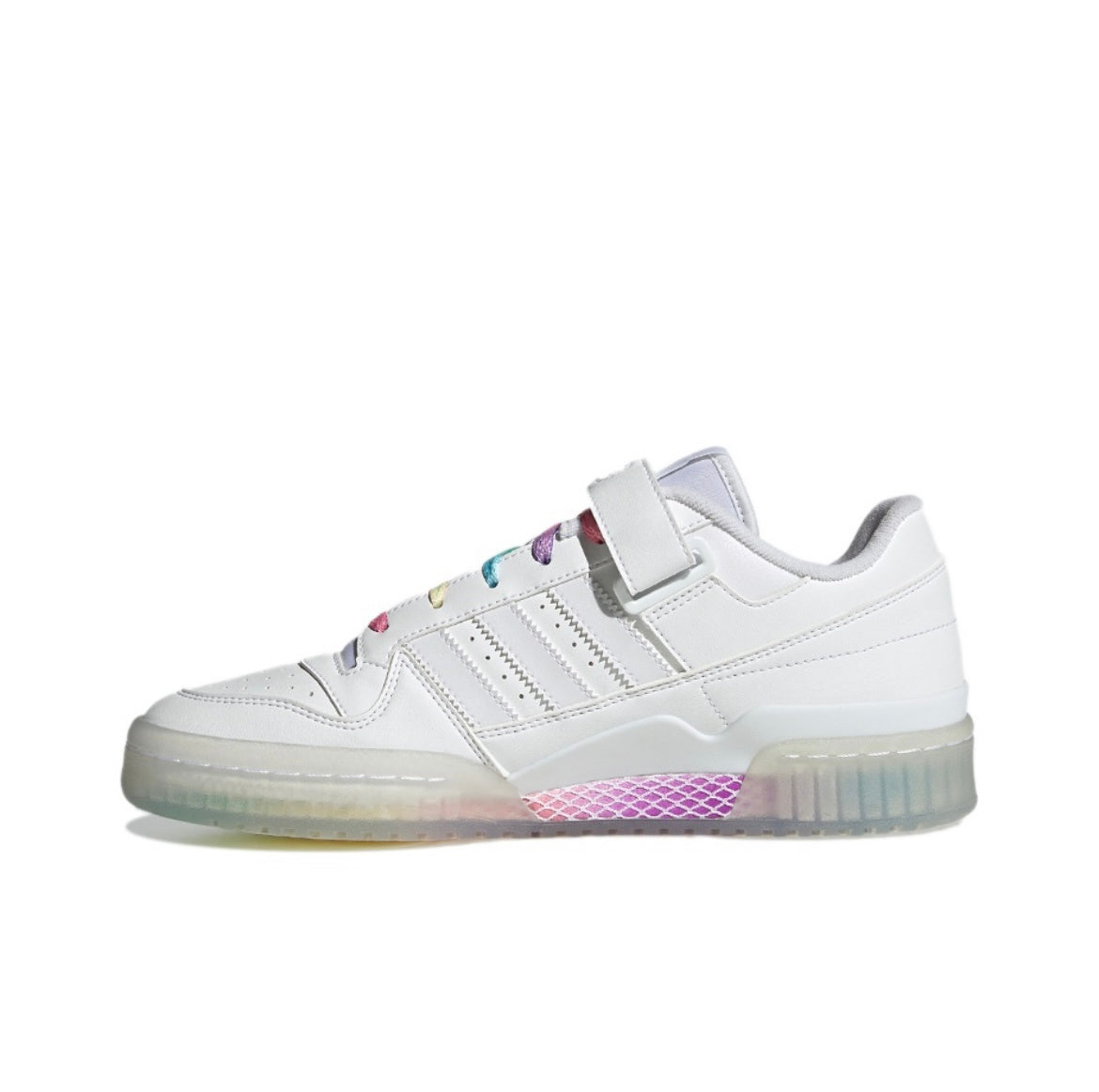 Adidas Originals Forum 84 Low White Rainbow Trainers GX2722 - product image from the listing.
