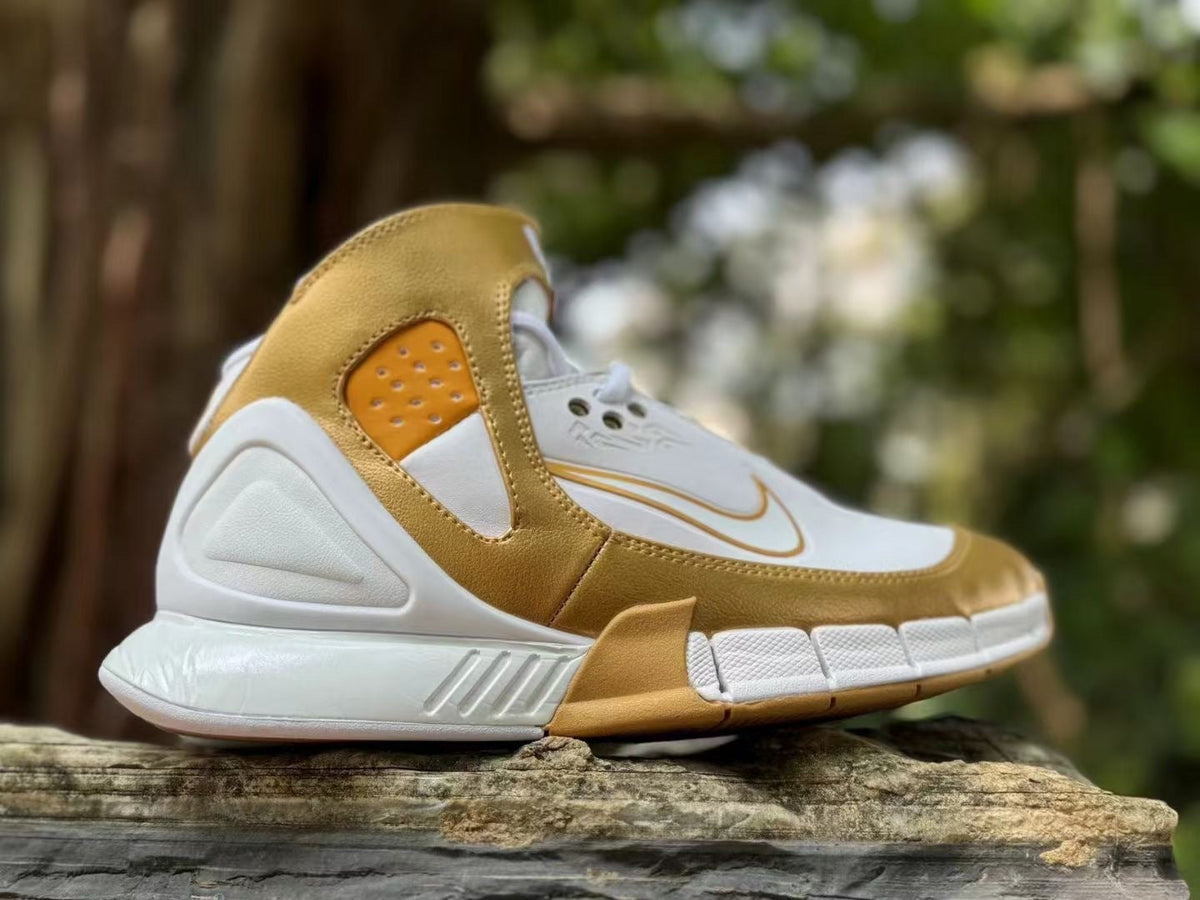"Golden Armor" Nike Zoom Kobe 2K5 High-Top Sneakers - product image from the listing.