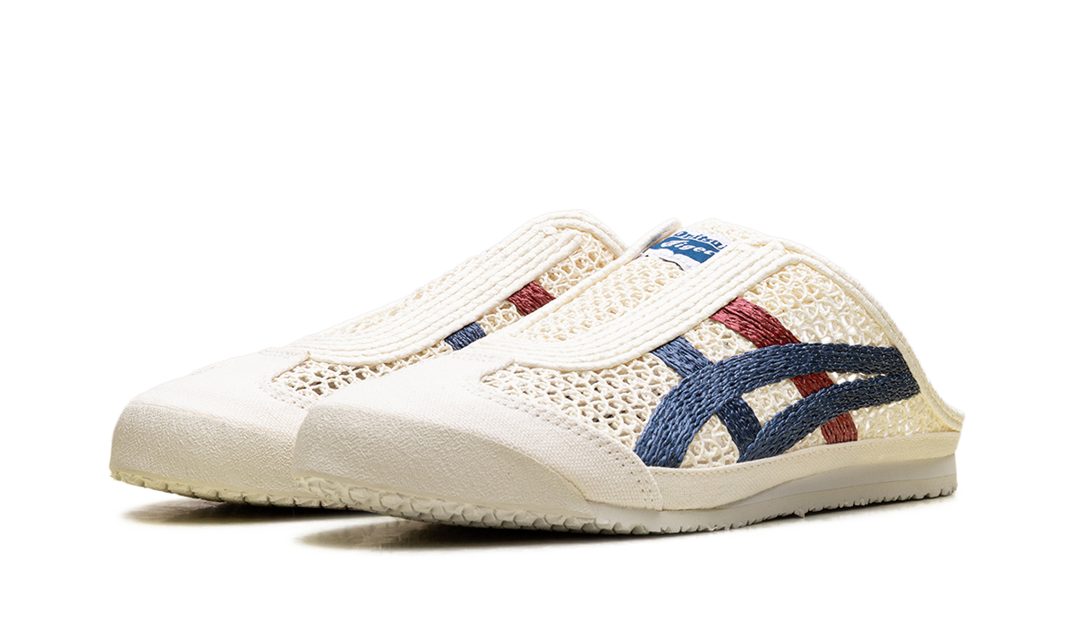 Onitsuka Tiger Mexico 66 Sabot in Cream Mako Blue Red 216658 - product image from the listing.