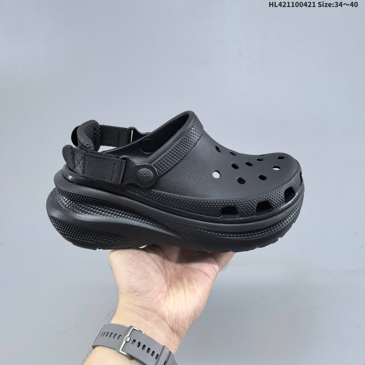 Platform Clog with Adjustable Heel Strap by Crocs - product image from the listing.