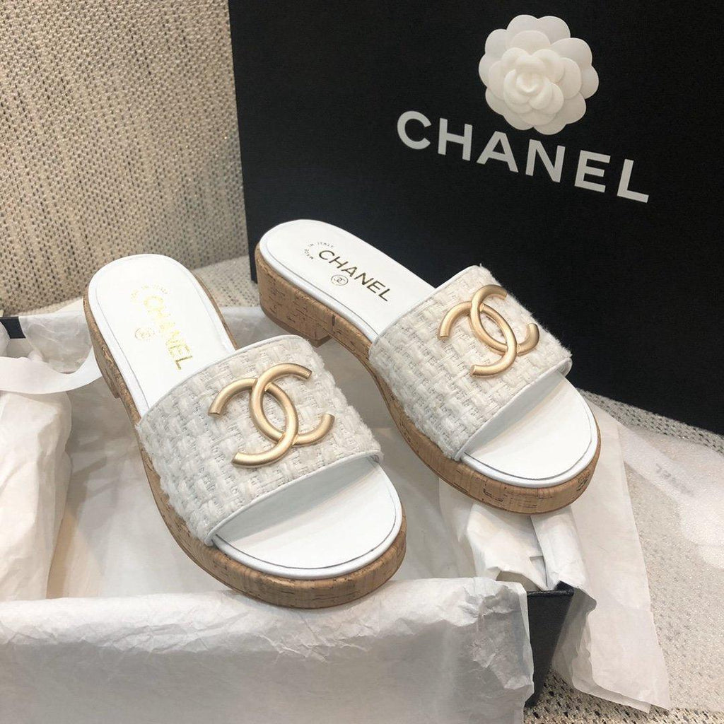 Sandals by Chanel - product photo shown in the listing for this item.