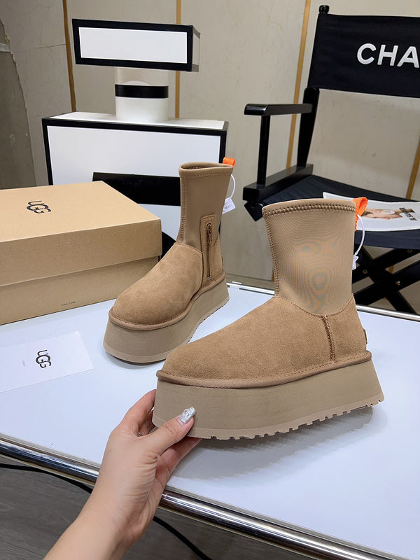 Women's BUS02 Wool Leather 5CM Shoes 35-40 with box - product image from the listing.