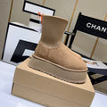 Women's BUS02 Wool Leather 5CM Shoes 35-40 with box - product image from the listing.
