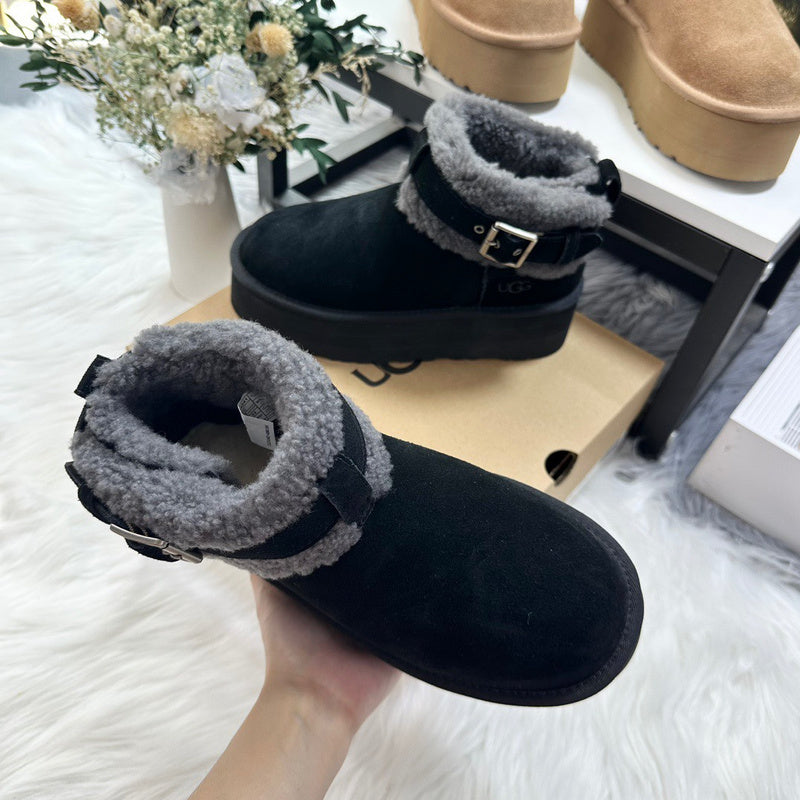 Women's BUS14 Wool 5CM Shoes 35-40 with box - product image from the listing.