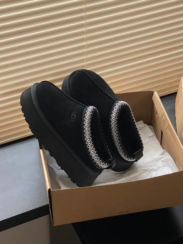Women's BUS0 Wool Leather Shoes 35-41 with box - product image from the listing.
