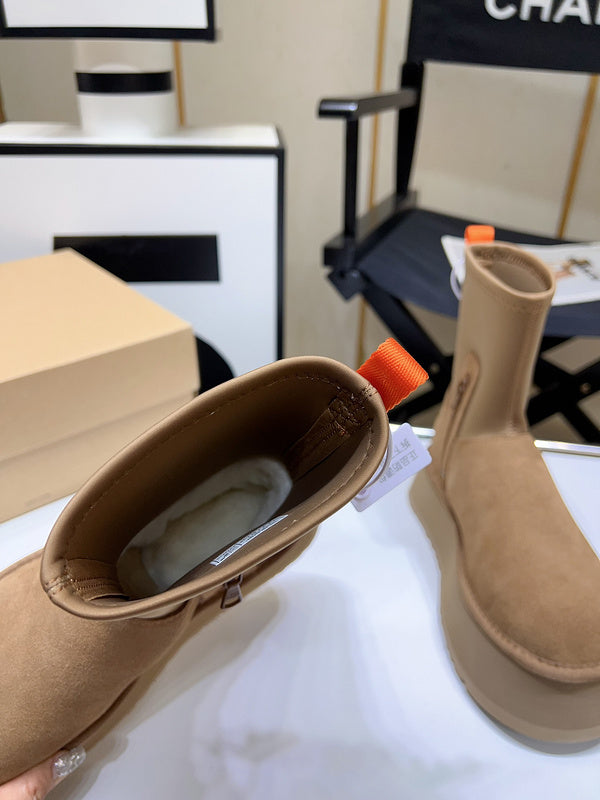 Women's BUS02 Wool Leather 5CM Shoes 35-40 with box - product image from the listing.