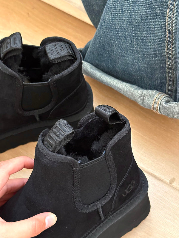 Women's BUS03 Wool Leather 5CM Shoes 35-40 with box - product image from the listing.