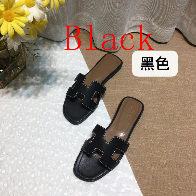 Women's MJHS03 Leather Slippers - product image from the listing.