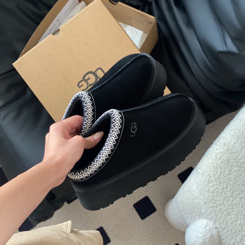 Women's BUS0 Wool Leather Shoes 35-41 with box - product image from the listing.