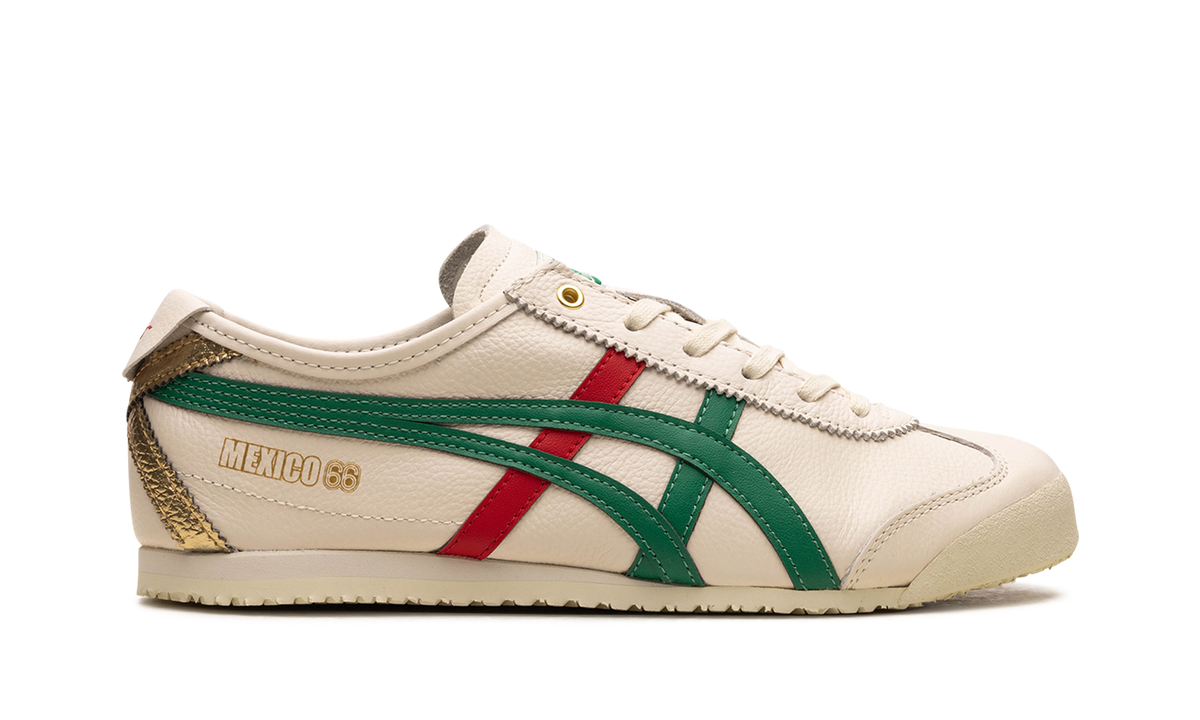 Onitsuka Tiger Mexico 66 in Birch Kale Red Gold 124785 - product image from the listing.