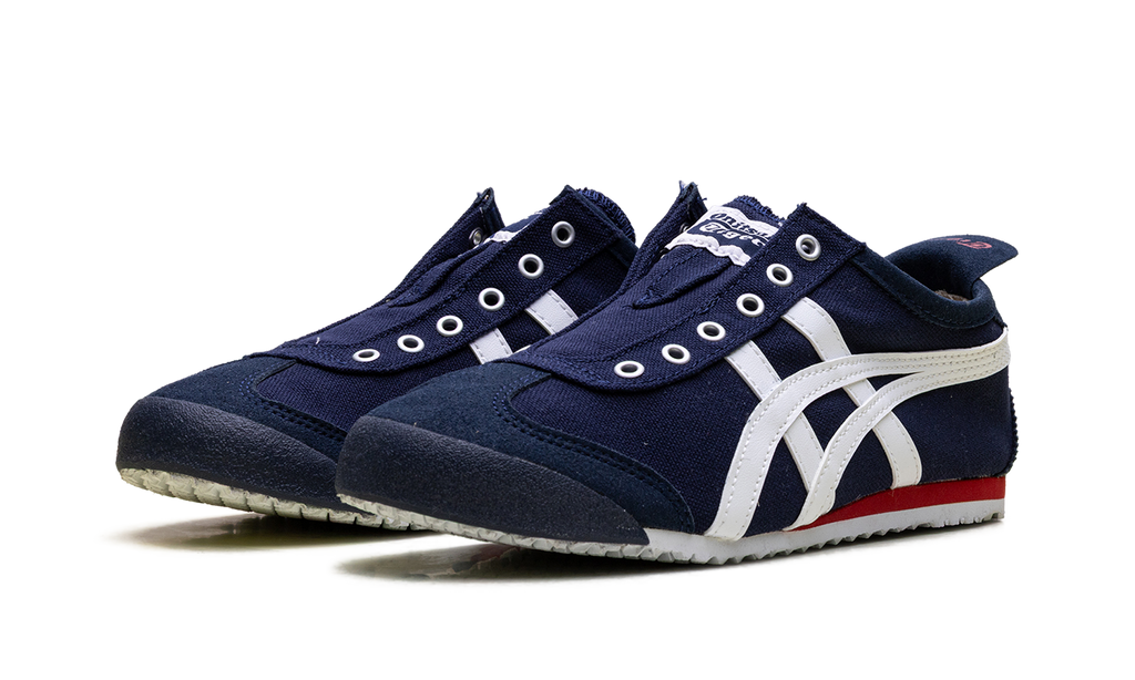 Onitsuka Tiger Mexico 66 Slip On in Navy Off White Red 195933 - product image from the listing.