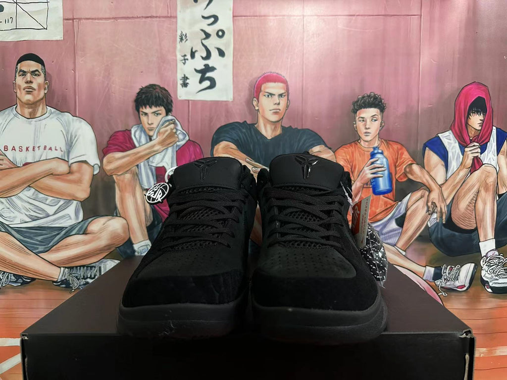 Nike Kobe 5 Basketball Shoes in Black - product image from the listing.