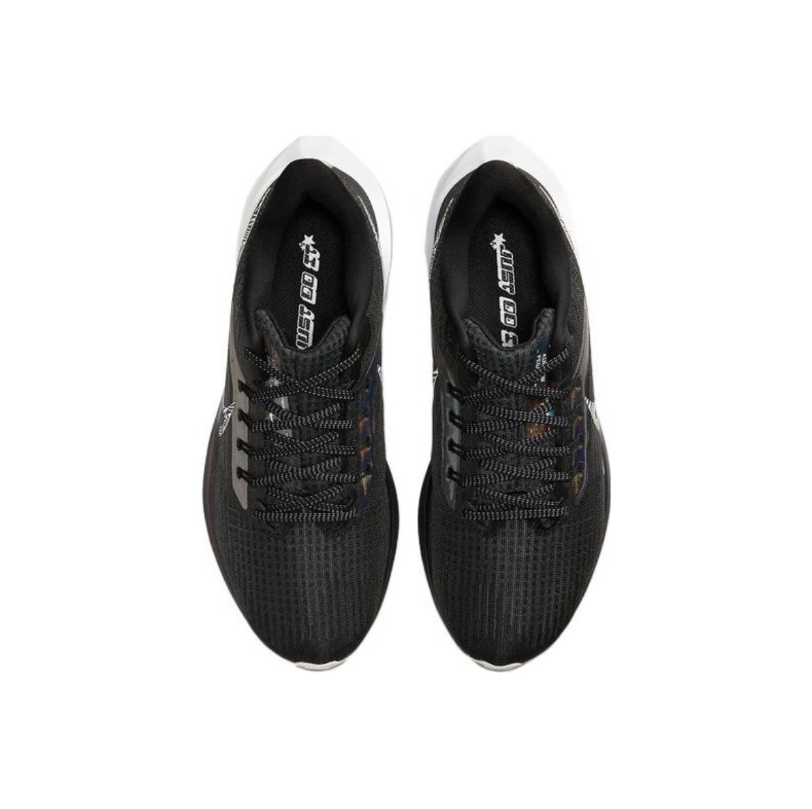 Nike Air Zoom Pegasus 39 Running Shoes in Black Silver DR9619-001 - product image from the listing.