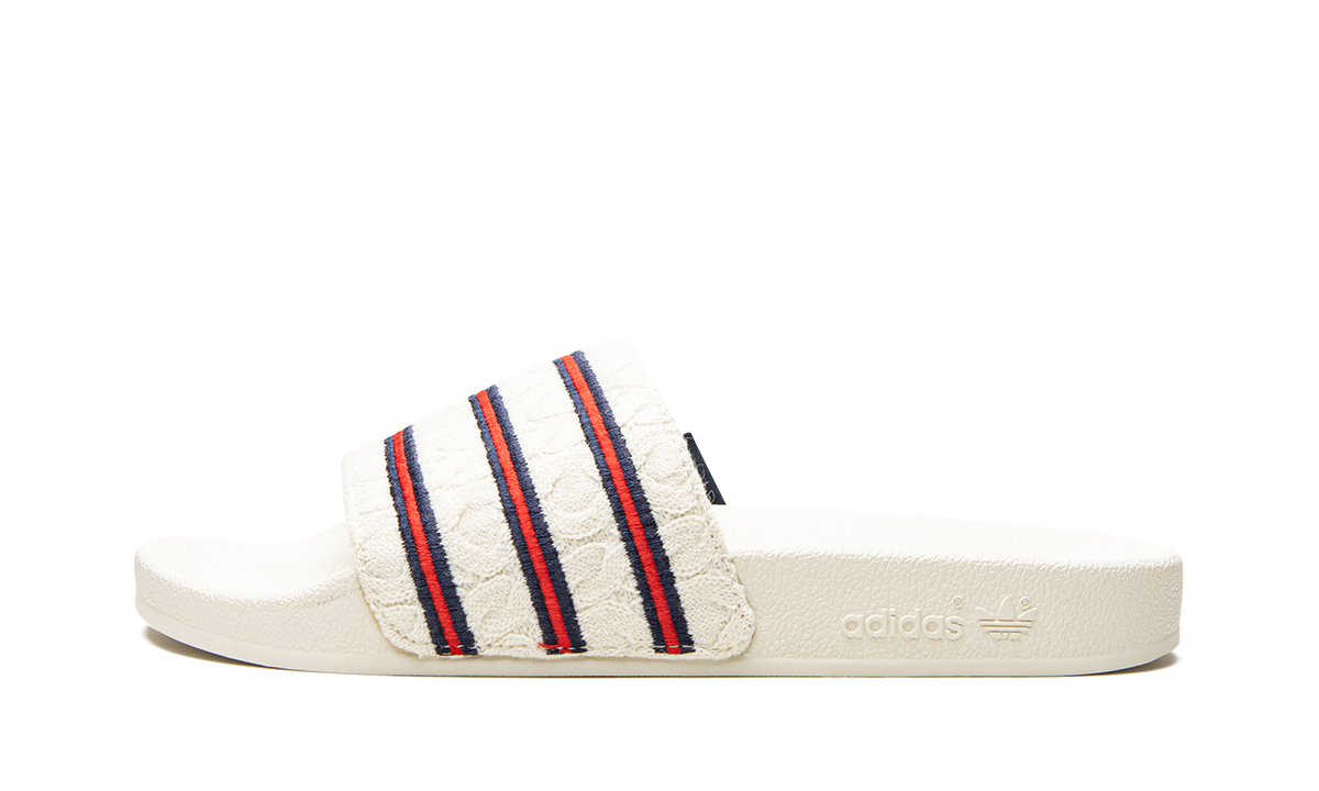 "Extra Butter" Adilette Cableknit Slides EG1719 - product image from the listing.