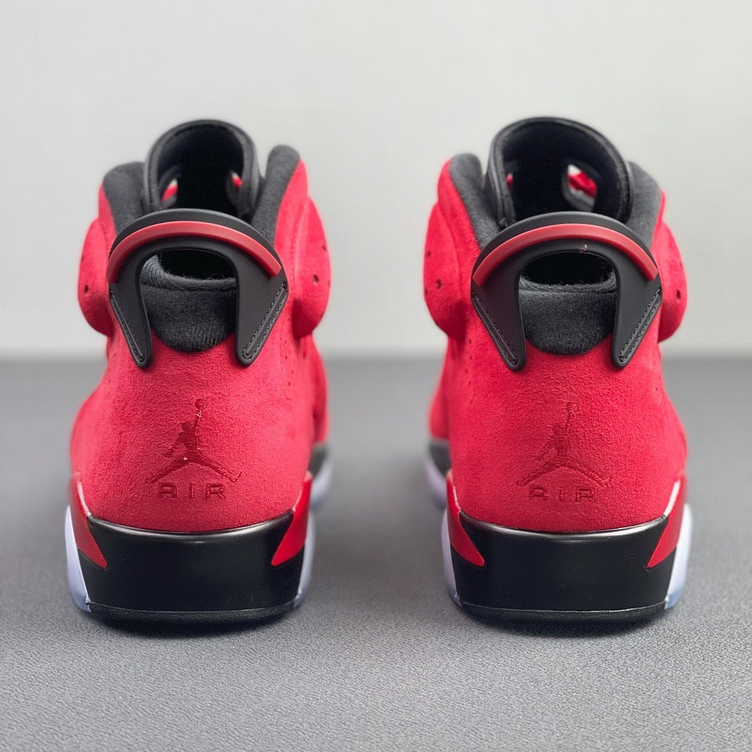Air Jordan 6 Retro Toro Sneakers in Red and Black CT8529-600 - product image from the listing.