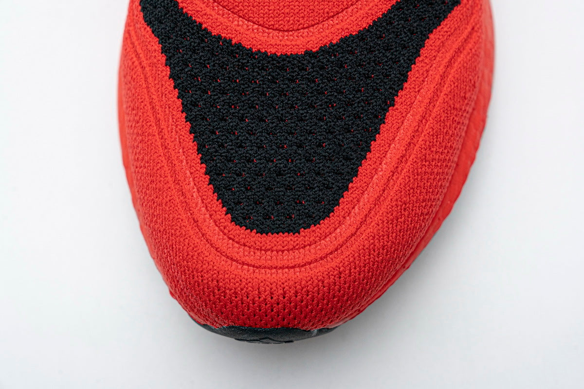 adidas Ultraboost 21 Running Shoes FY0387 in Red Black - product image from the listing.