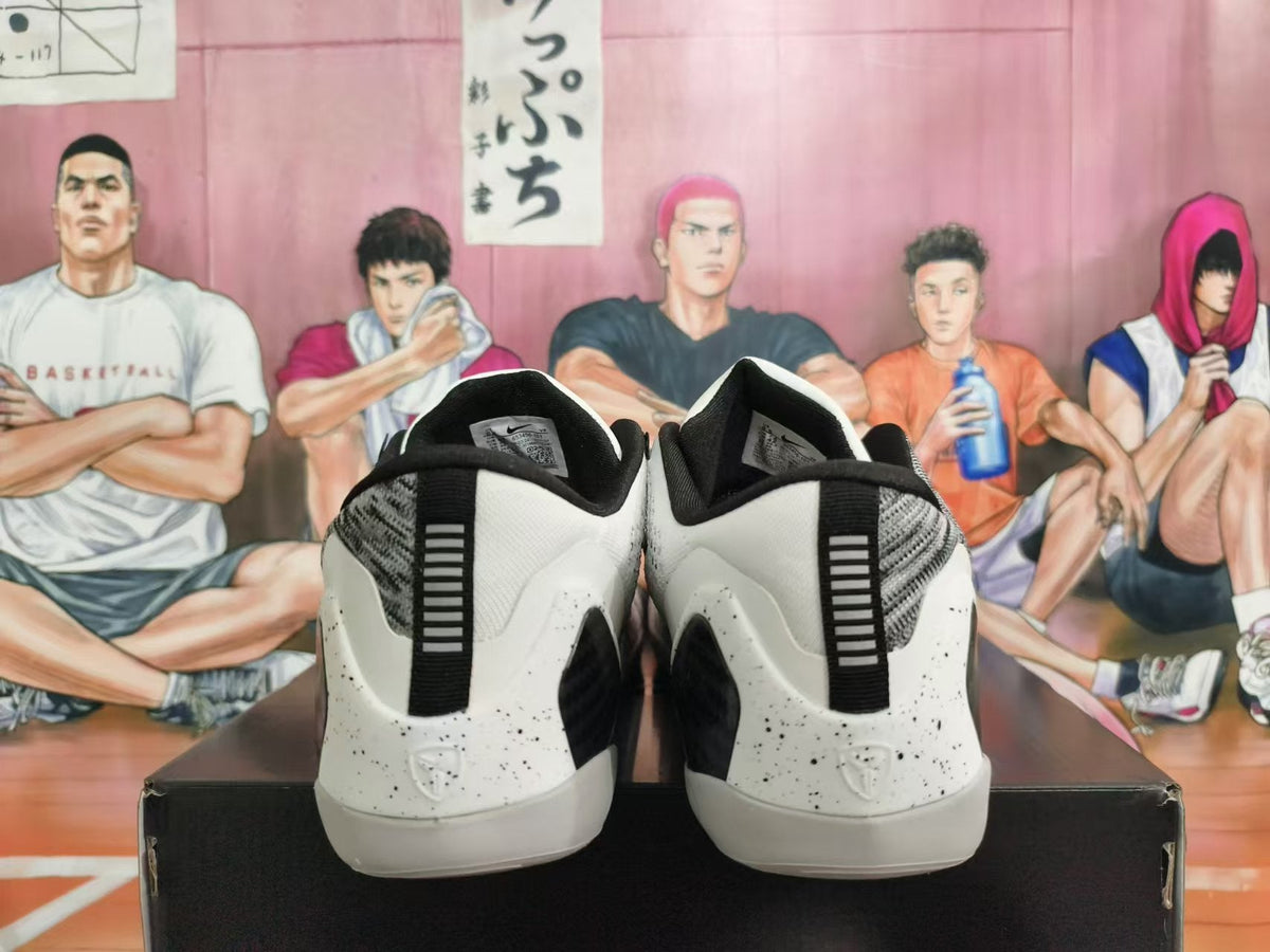Nike Kobe Basketball Shoes, in White and Black - product image from the listing.