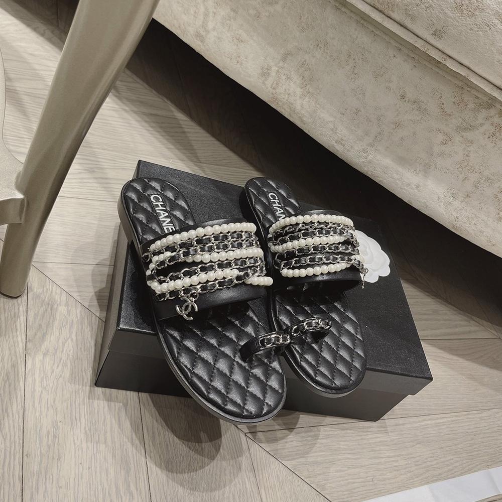 Sandals by Chanel - product photo shown in the listing for this item.