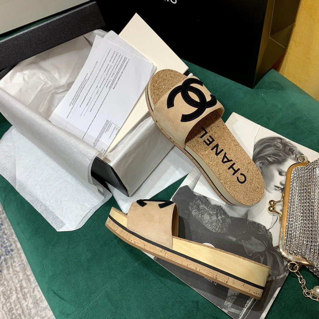 Sandals by Chanel - product photo shown in the listing for this item.