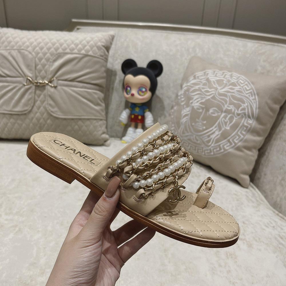 Sandals by Chanel - product photo shown in the listing for this item.