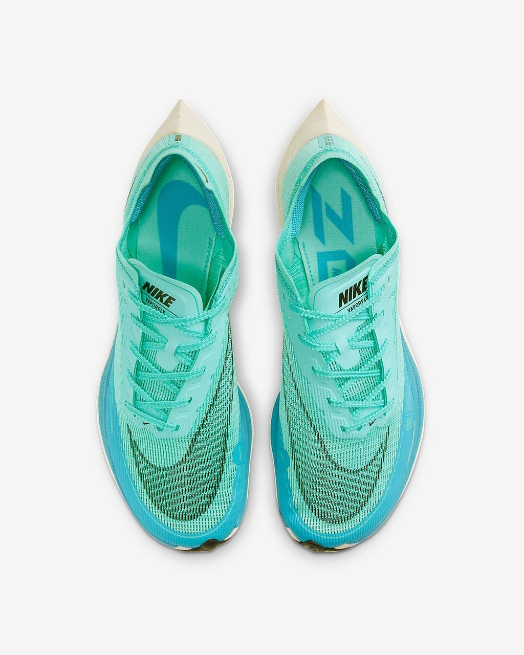 Nike ZoomX Vaporfly NEXT% 2 Running Shoes in Teal Blue CU4111-300 - product image from the listing.