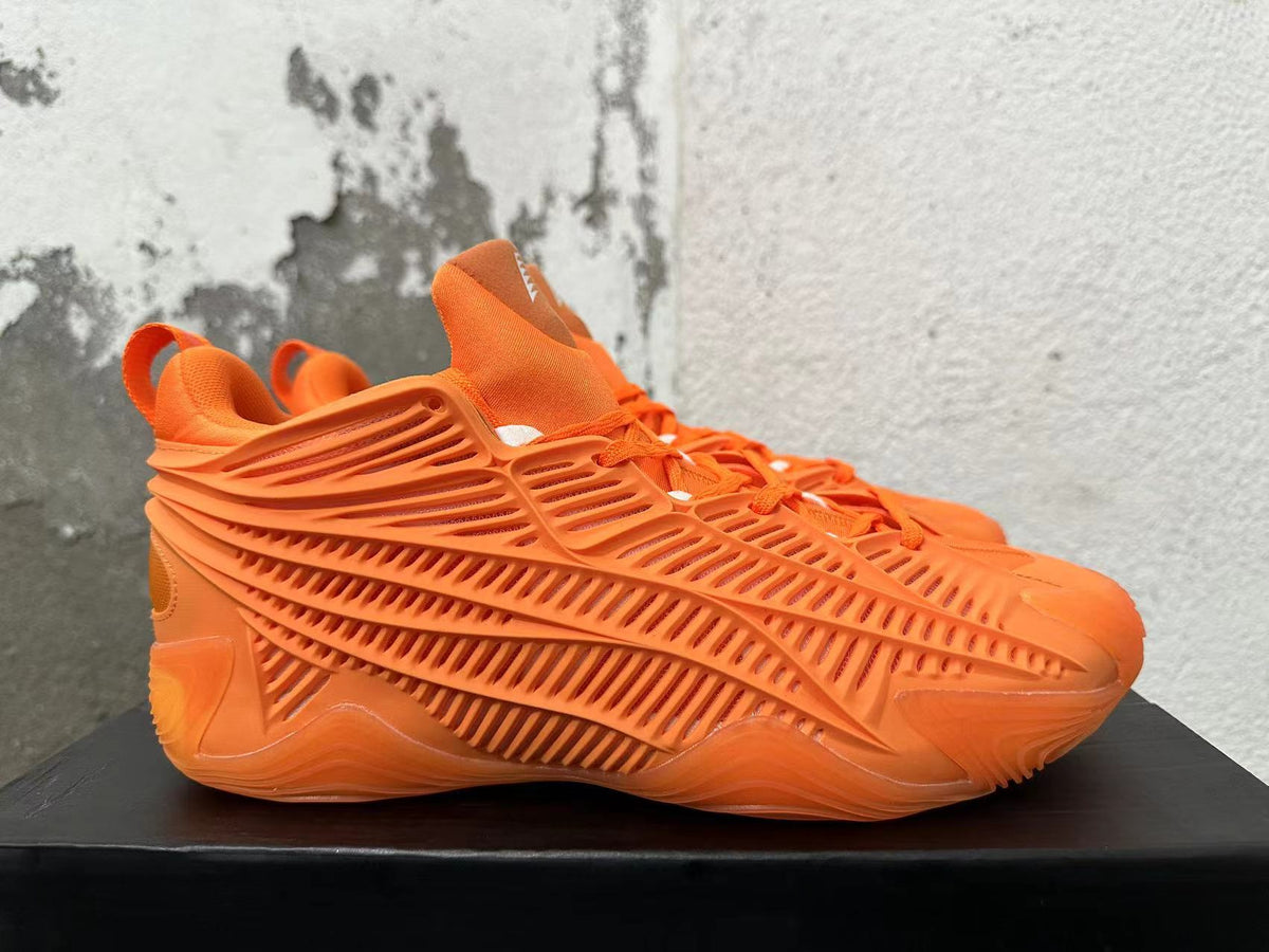 Orange Adidas Basketball Trainers - product image from the listing.