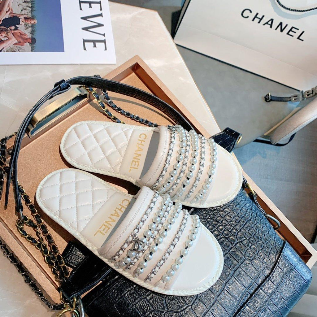 Sandals by Chanel - product photo shown in the listing for this item.