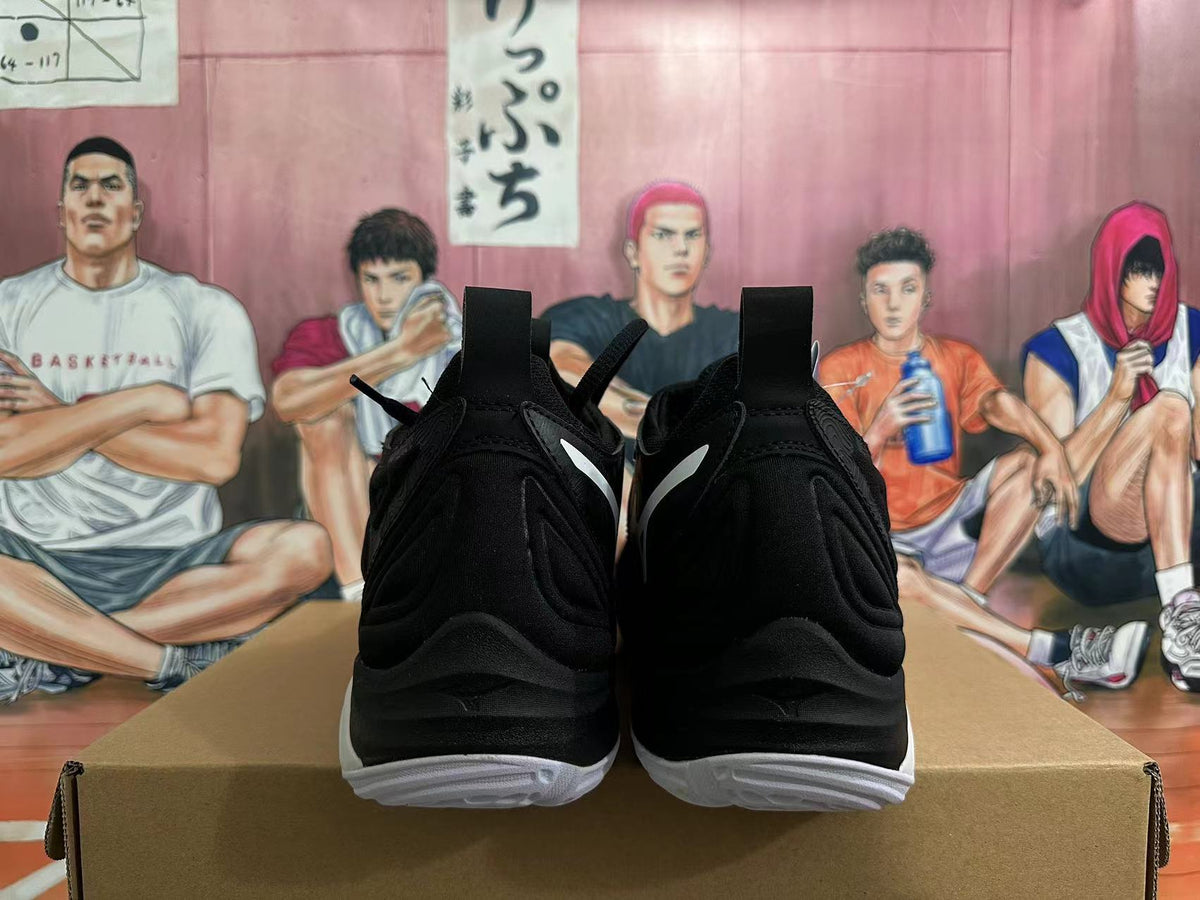 Mizuno Wave Momentum 3 Volleyball Footwear, Black/White - product image from the listing.