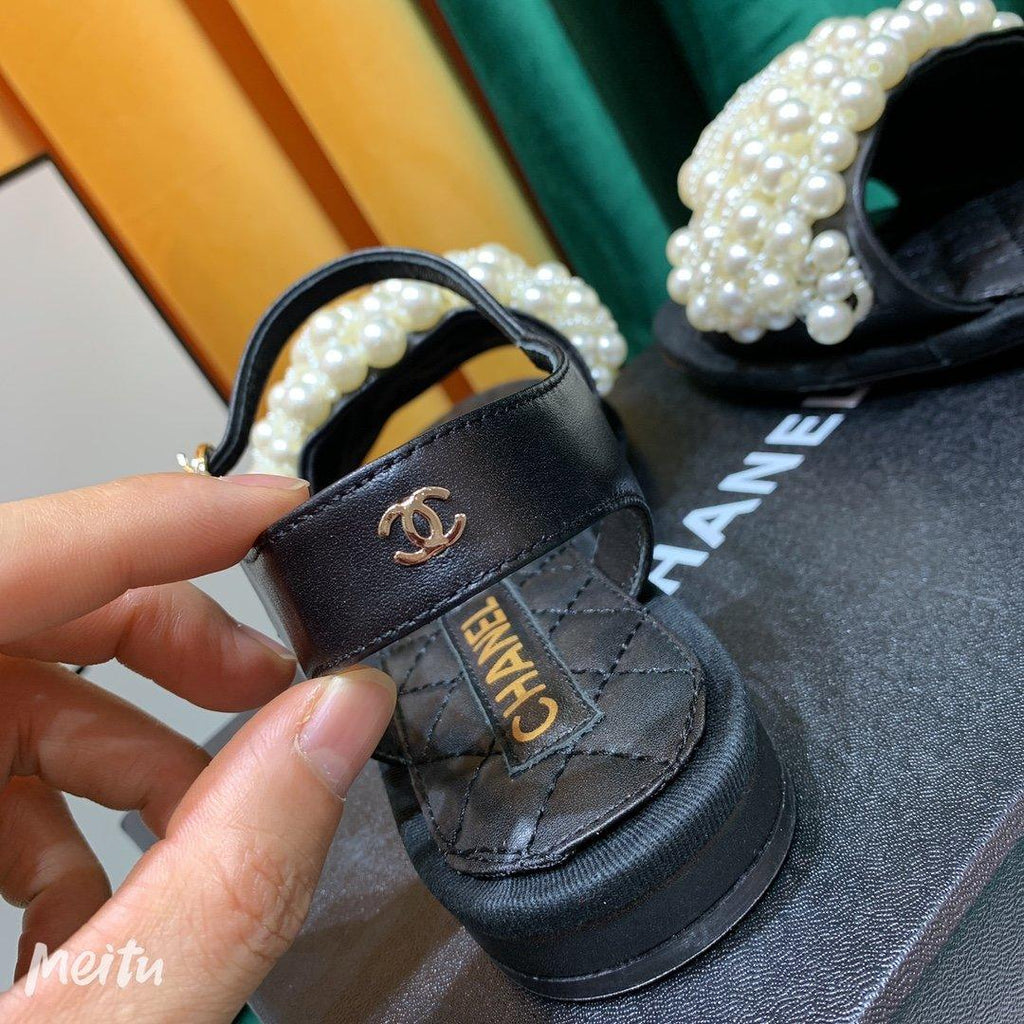 Sandals by Chanel - product photo shown in the listing for this item.